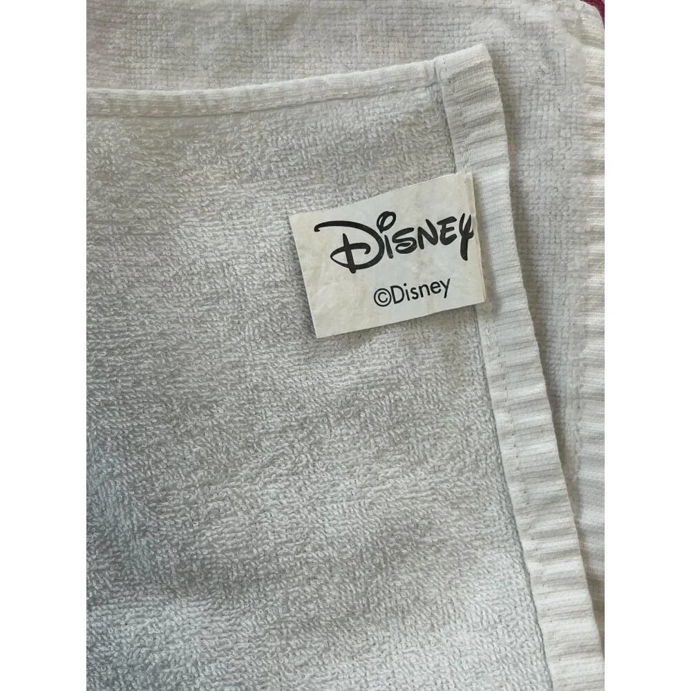 Disney Minnie Mouse Sketch Print Cotton Hand Towels Set of 2 Black White